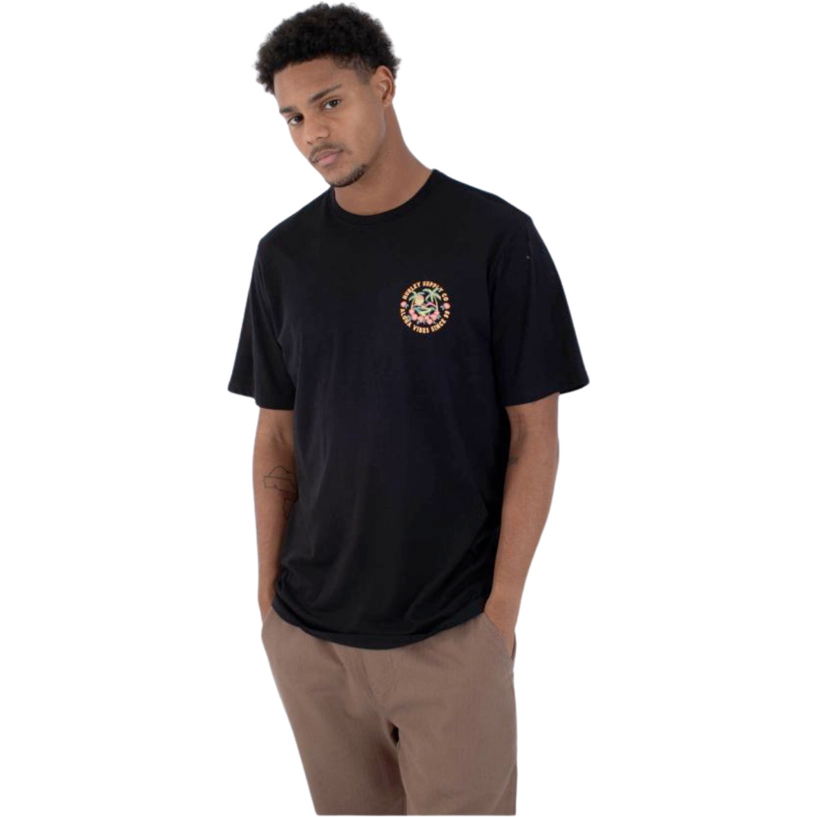 2026 Hurley Hombres Camiseta «Hawaiian Island» HFA25MMTS05626 - Newprint